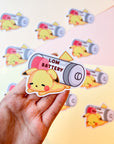 Low Battery Pika Sticker