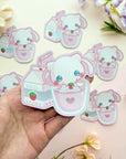 Strawberry Milk Mew Sticker