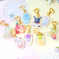 Leafeon Matcha Keychain