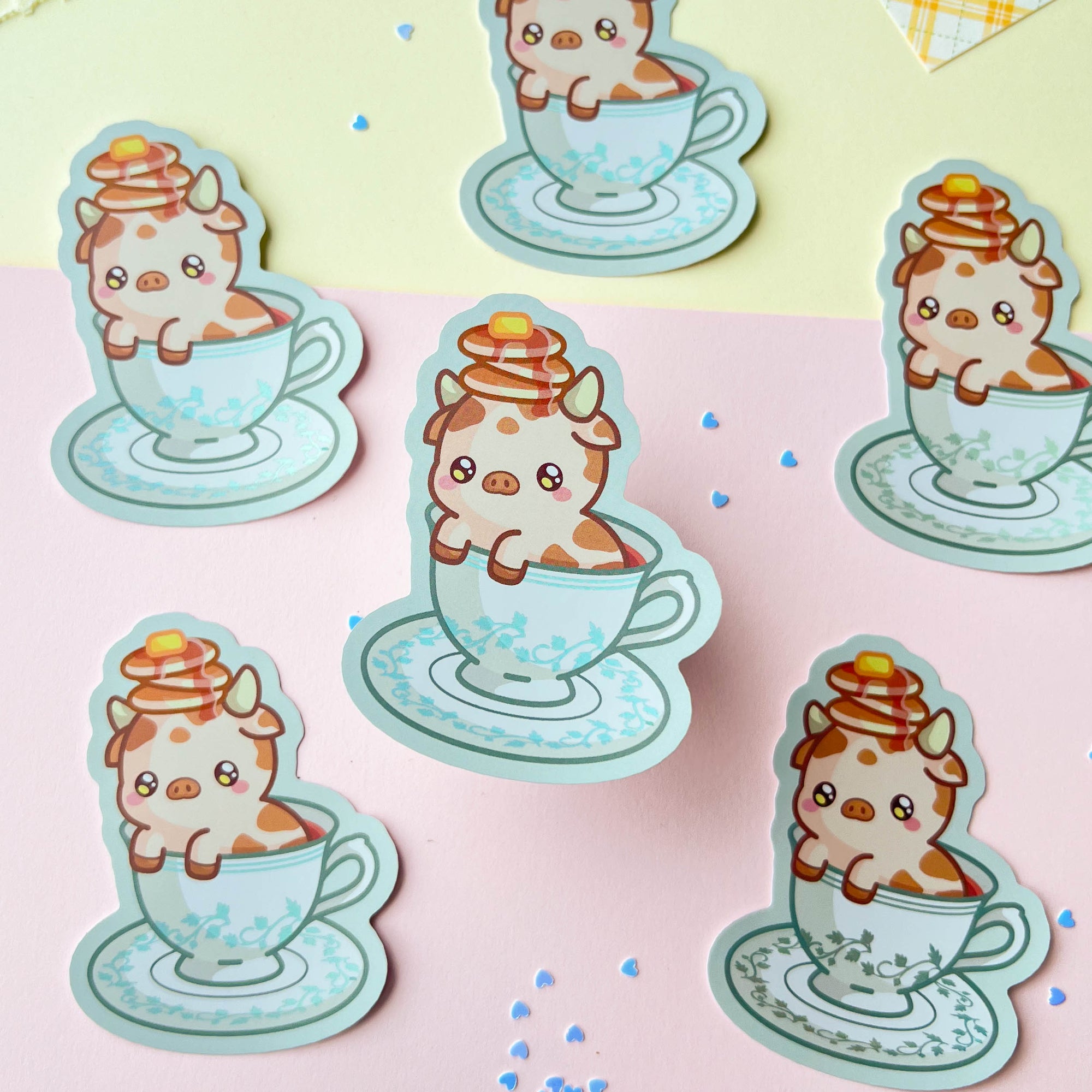 Breakfast Tea Cow Sticker