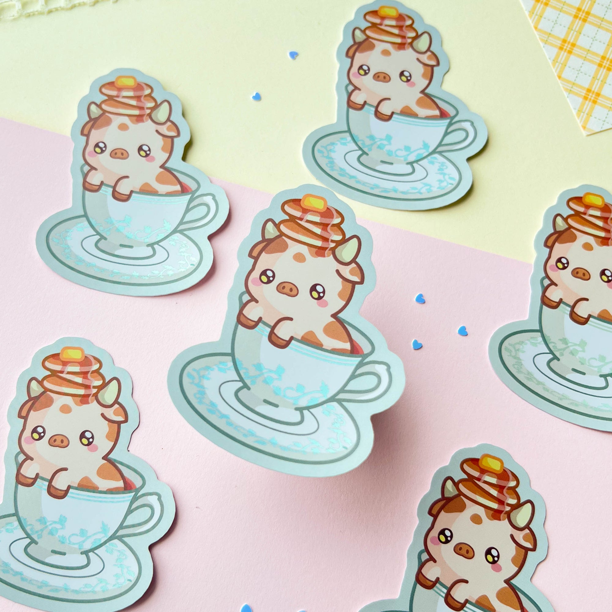Breakfast Tea Cow Sticker