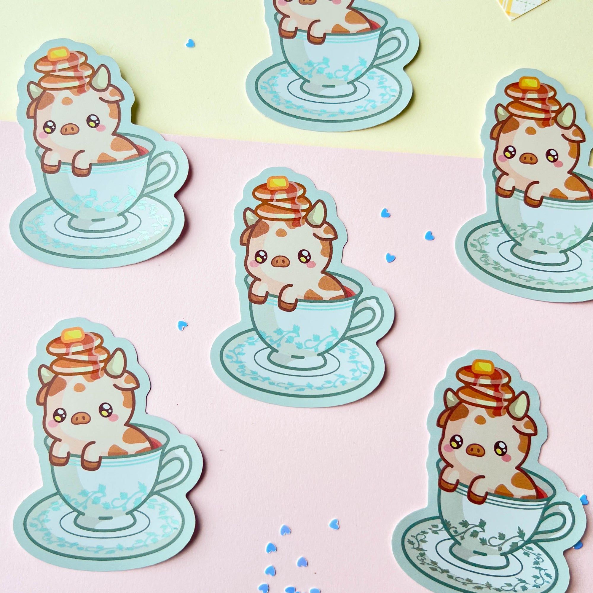Breakfast Tea Cow Sticker