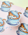 Porcelain Tiger Sticker