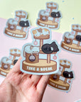 Take A Break Cat Tree Sticker