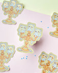 Candlelit Cats Sticker