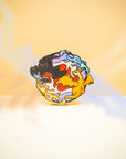 Flaming Dragons Pin