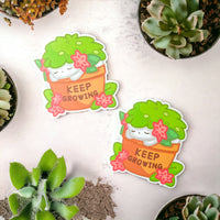 Shaymin "Keep Growing" Sticker (3")