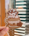 Hot Chocolate Cow Sticker
