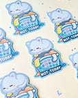 Not Today Laundry Cat Sticker