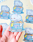 Not Today Laundry Cat Sticker