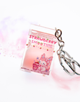 Strawberry Smoothie Liquid Keychain
