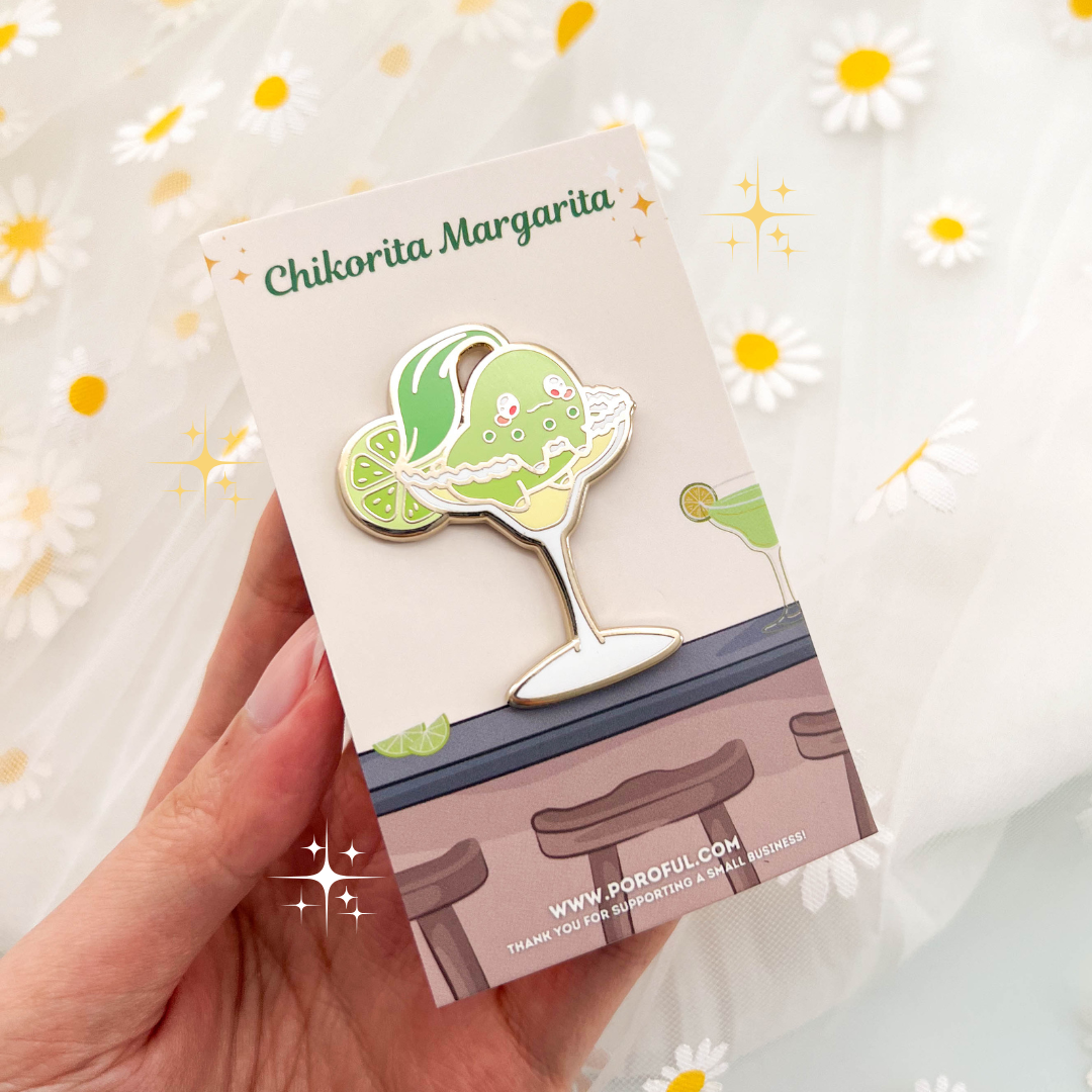 Chikorita Margarita Pin