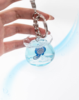 Pet Poliwag Liquid Keychain