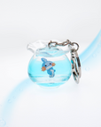 Pet Mudkip Liquid Keychain