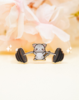 Powerlifter Cat Pin