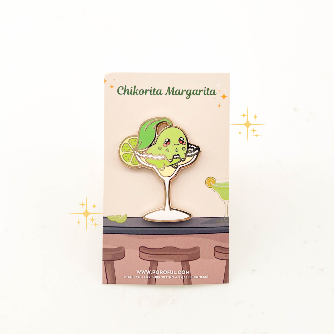 Chikorita Margarita Pin