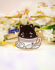 Black Cat Coffee Pin