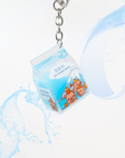 Onsen Capybara Liquid Keychain