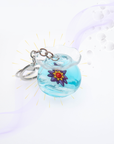 Pet Starmie Liquid Keychain