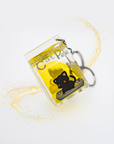 Cat Pee Liquid Keychain (Black)