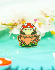 Mushroom Froggy Pin