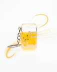 Lemon Soda Liquid Keychain