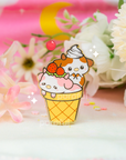 Ice Cream Cow-n Pin