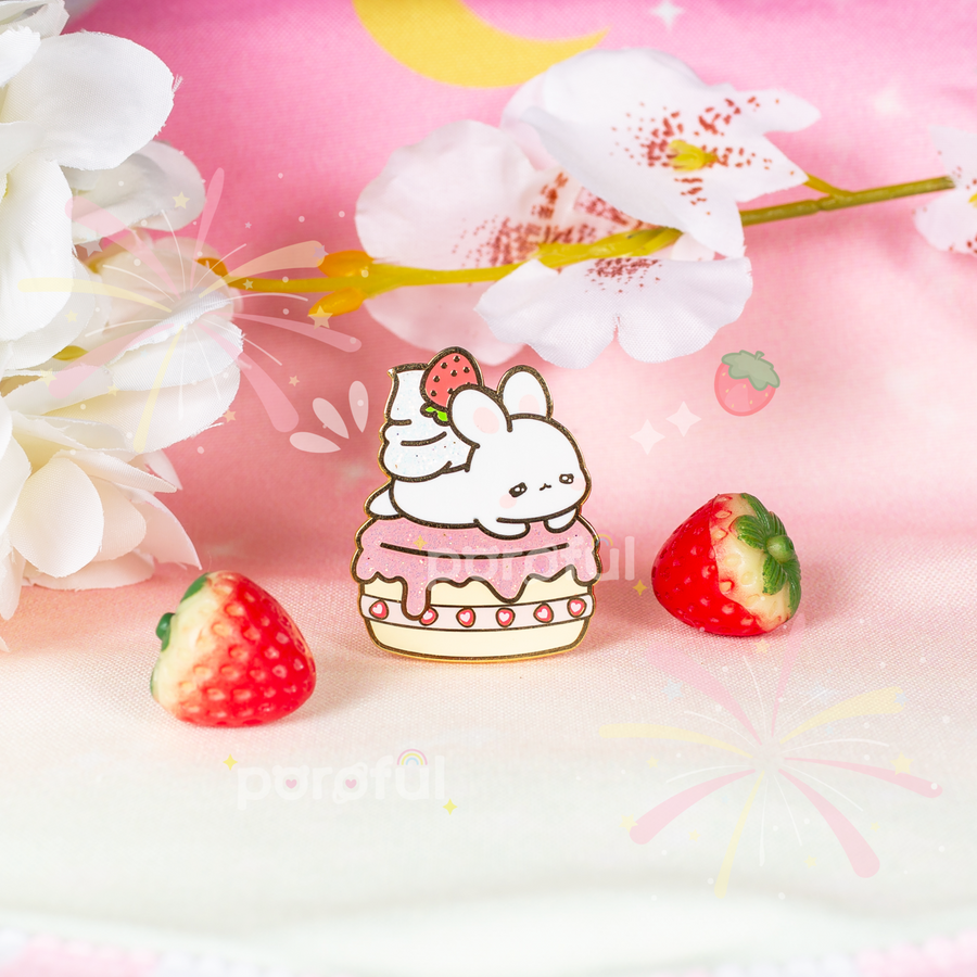 Strawberry Shortcake Bunny Pin