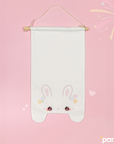 White Bunny Pin Banner (XL)
