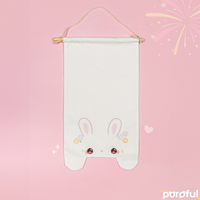 White Bunny Pin Banner (XL)