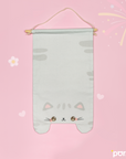 Grey Tabby Cat Pin Banner (XL)
