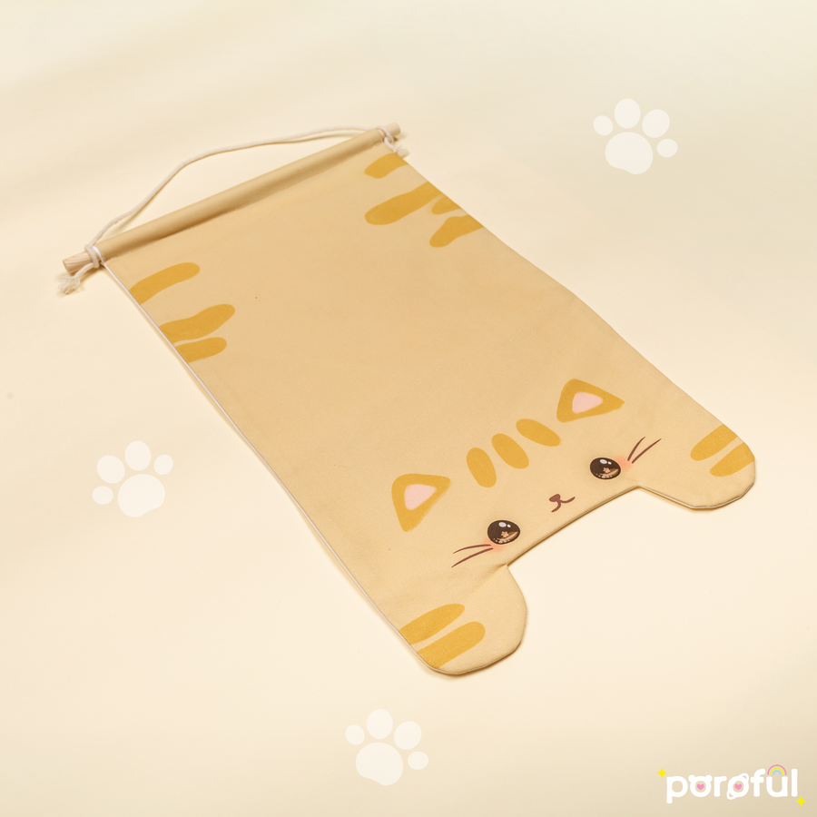Orange Tabby Cat Pin Banner (XL)