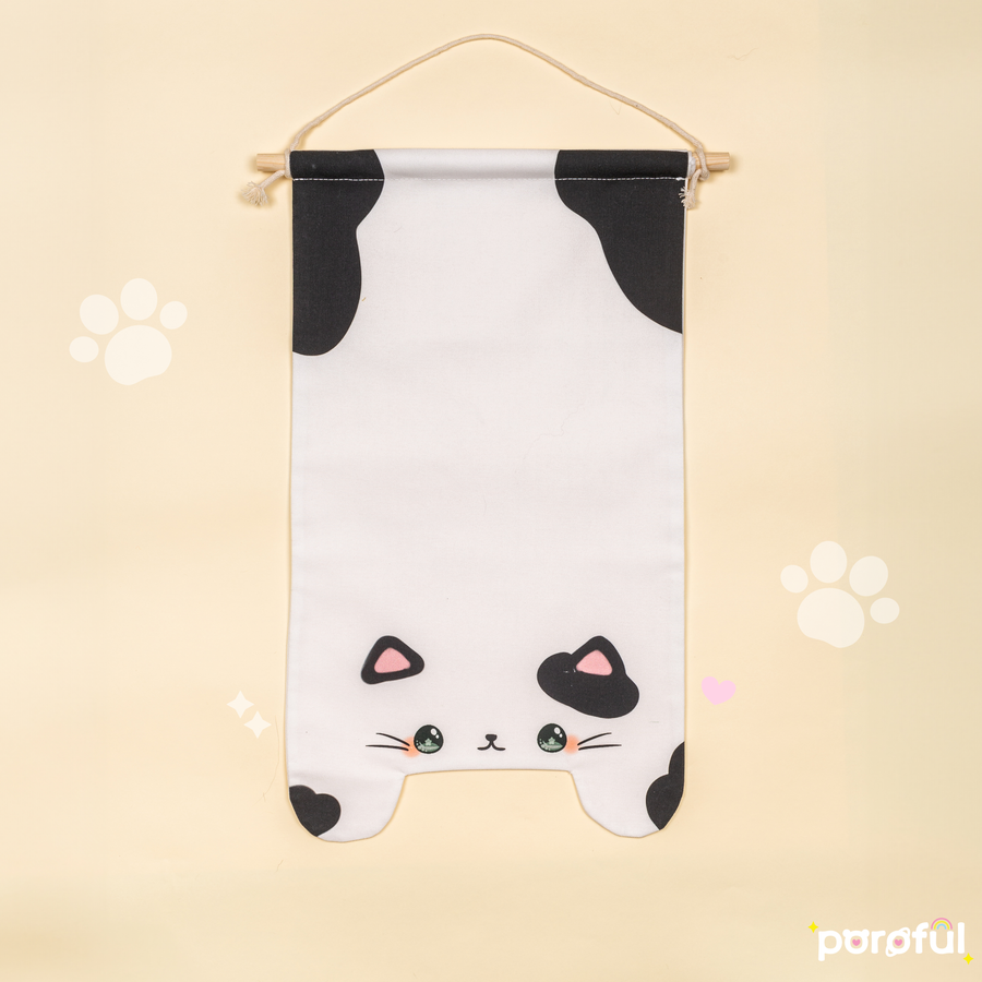 Tuxedo Cat Pin Banner (XL)