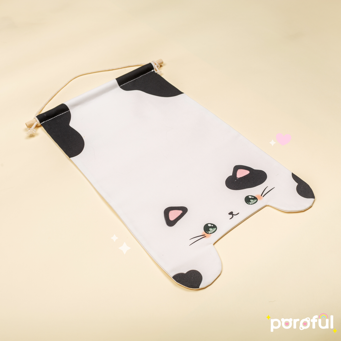 Tuxedo Cat Pin Banner (XL)
