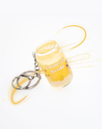 Lemon Soda Liquid Keychain