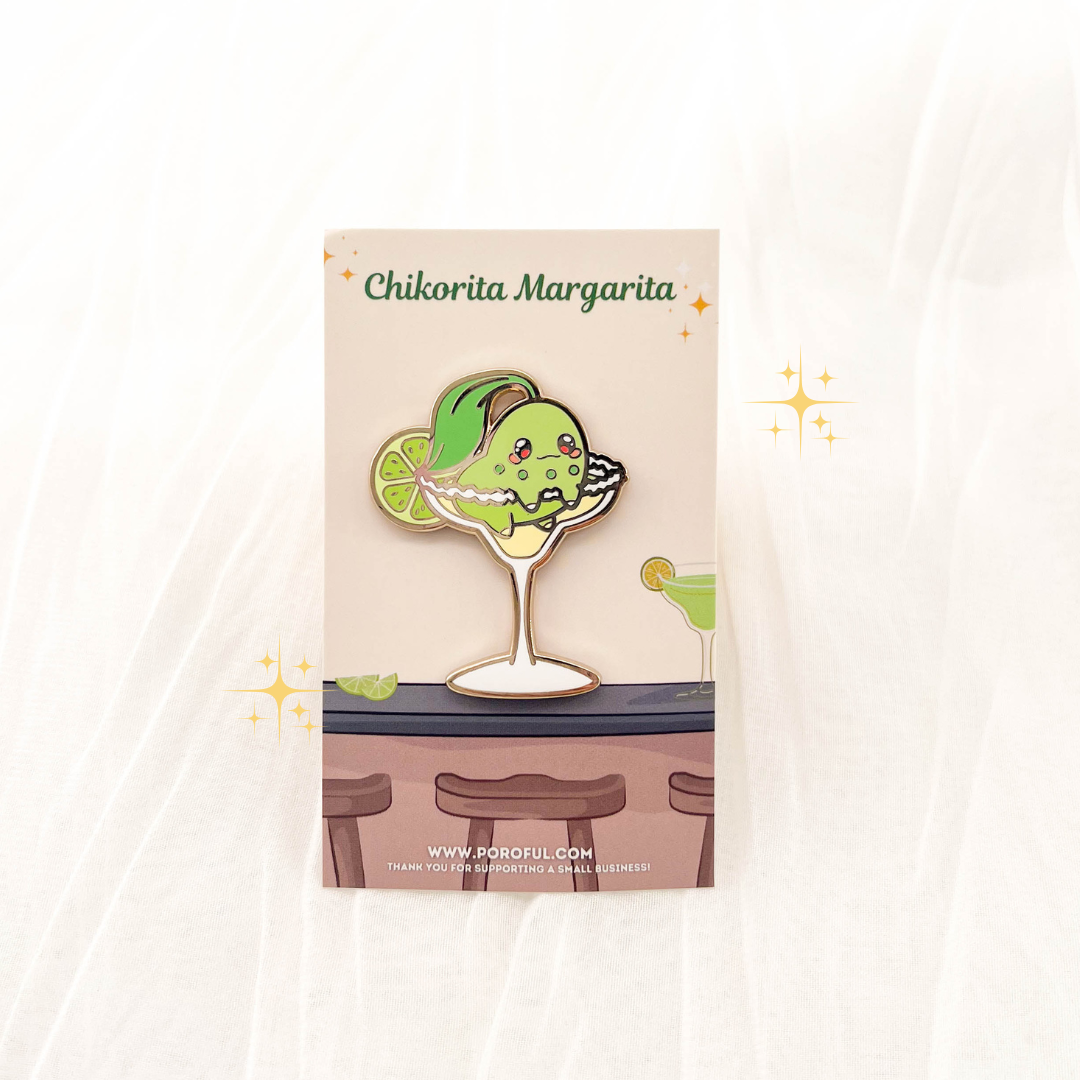 Chikorita Margarita Pin