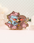 Axolotl Friends Pin