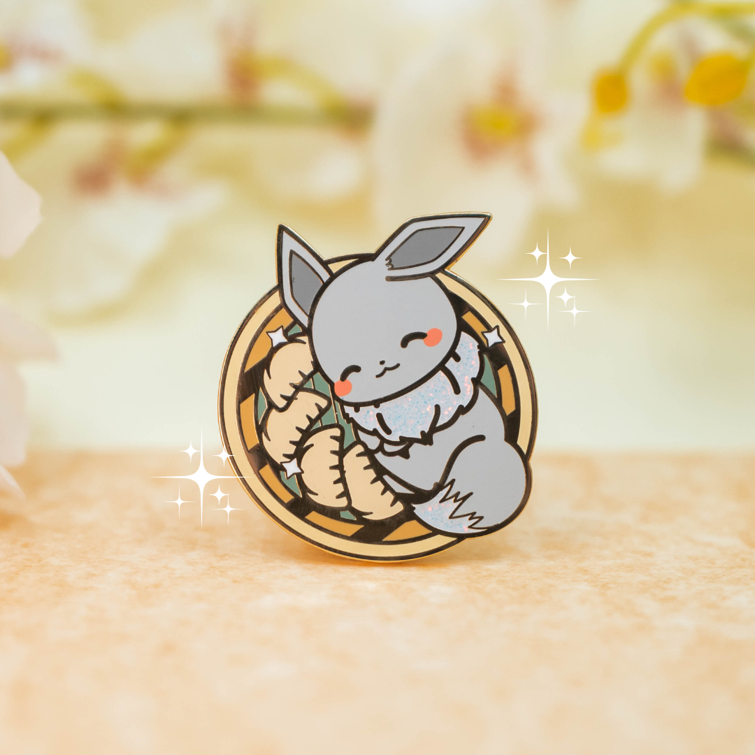 *LIMITED* Shiny Dim Sum Pin (Glitter)