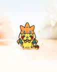 Fire Dragon Poncho Pin