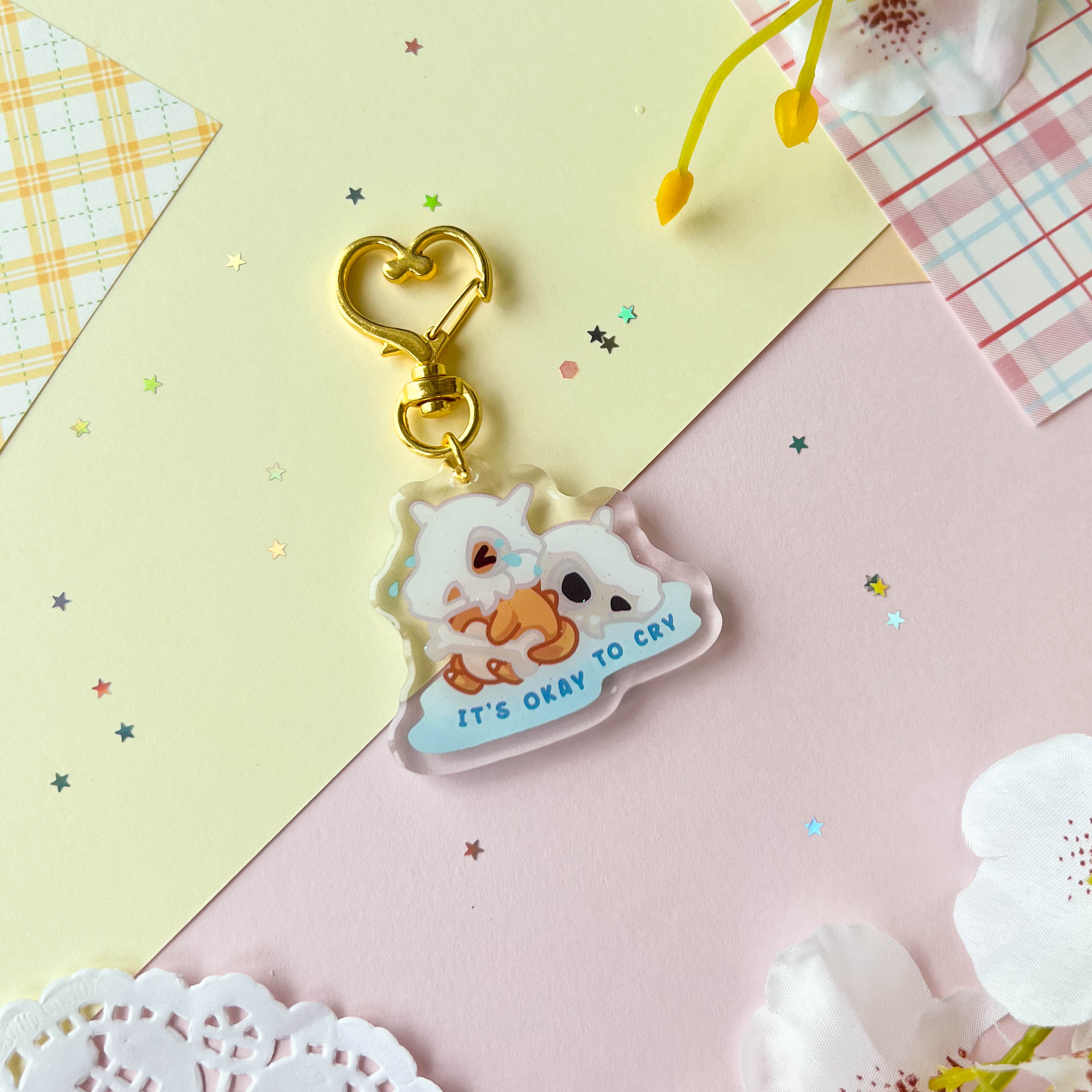It's Okay To Cry Keychain – Poroful