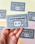 Overthinking Cat Sticker