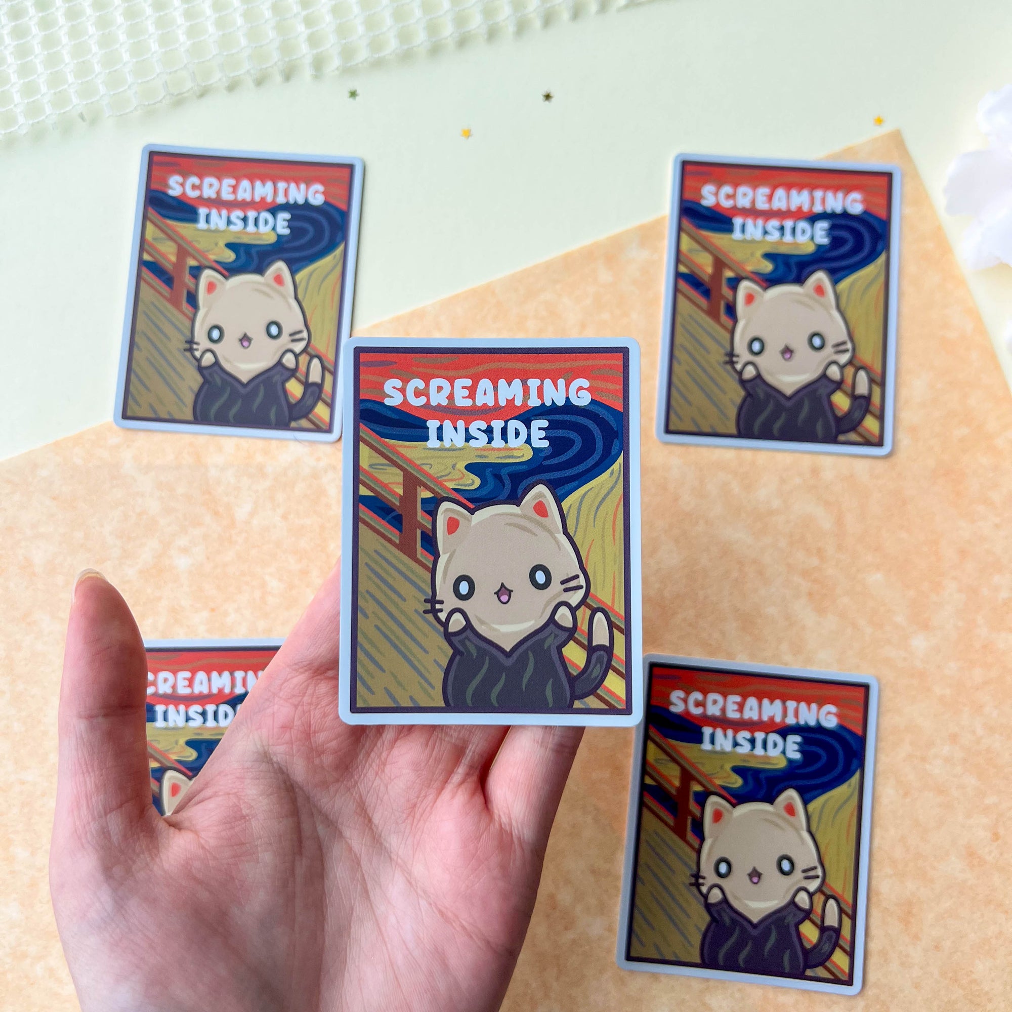 Screaming Inside Sticker