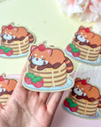 Red Panda Pancake Sticker