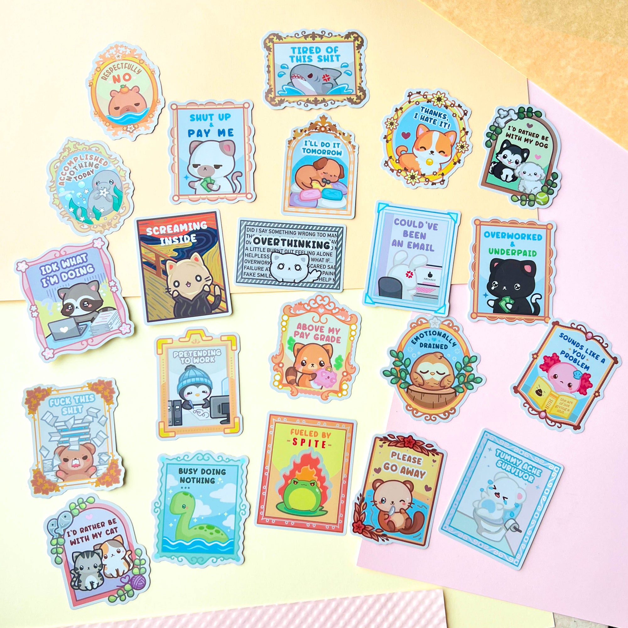 Screaming Inside Sticker – Poroful