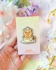 Capybara Hot Cocoa Pin