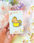 Capybara Lemon Tea Pin