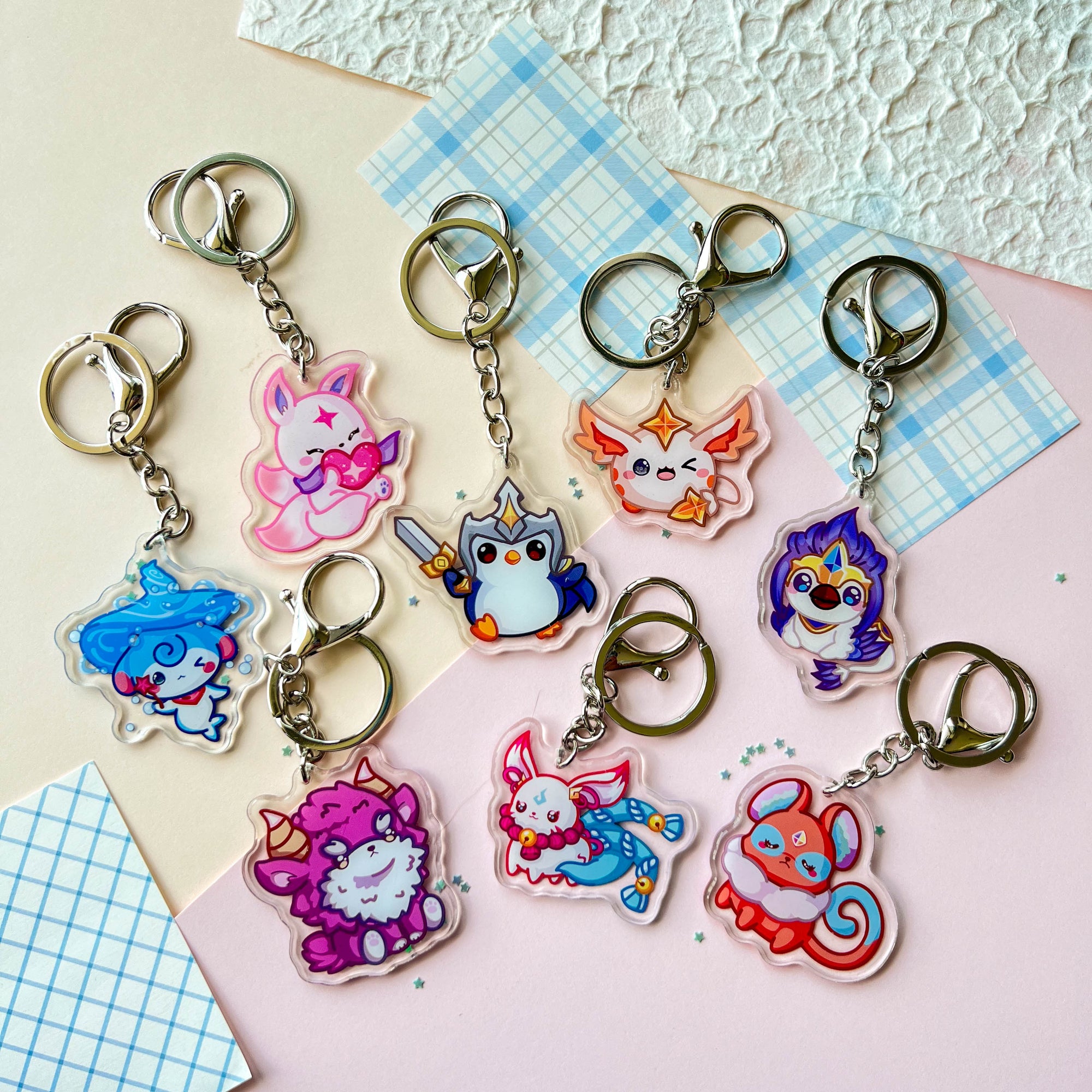 Knight Penguin Keychain