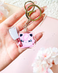 Threatening Jiggly Keychain