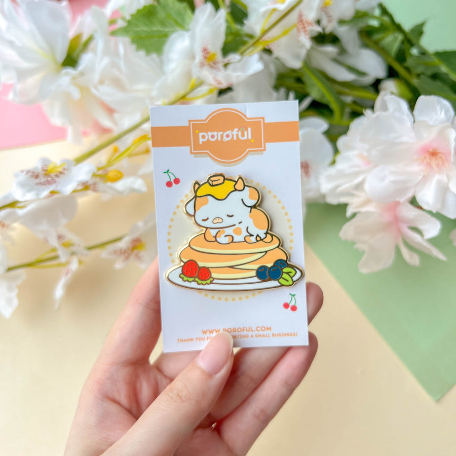 Fluffy Cow Pancakes Pin