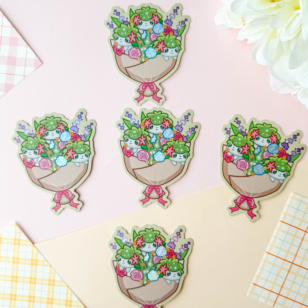 Shaymin Flower Bouquet Sticker